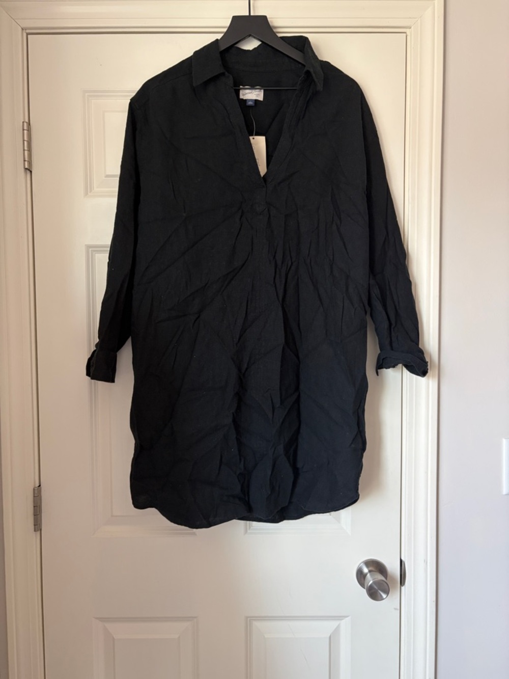 Universal Thread Black V-Neck Swim Coverup